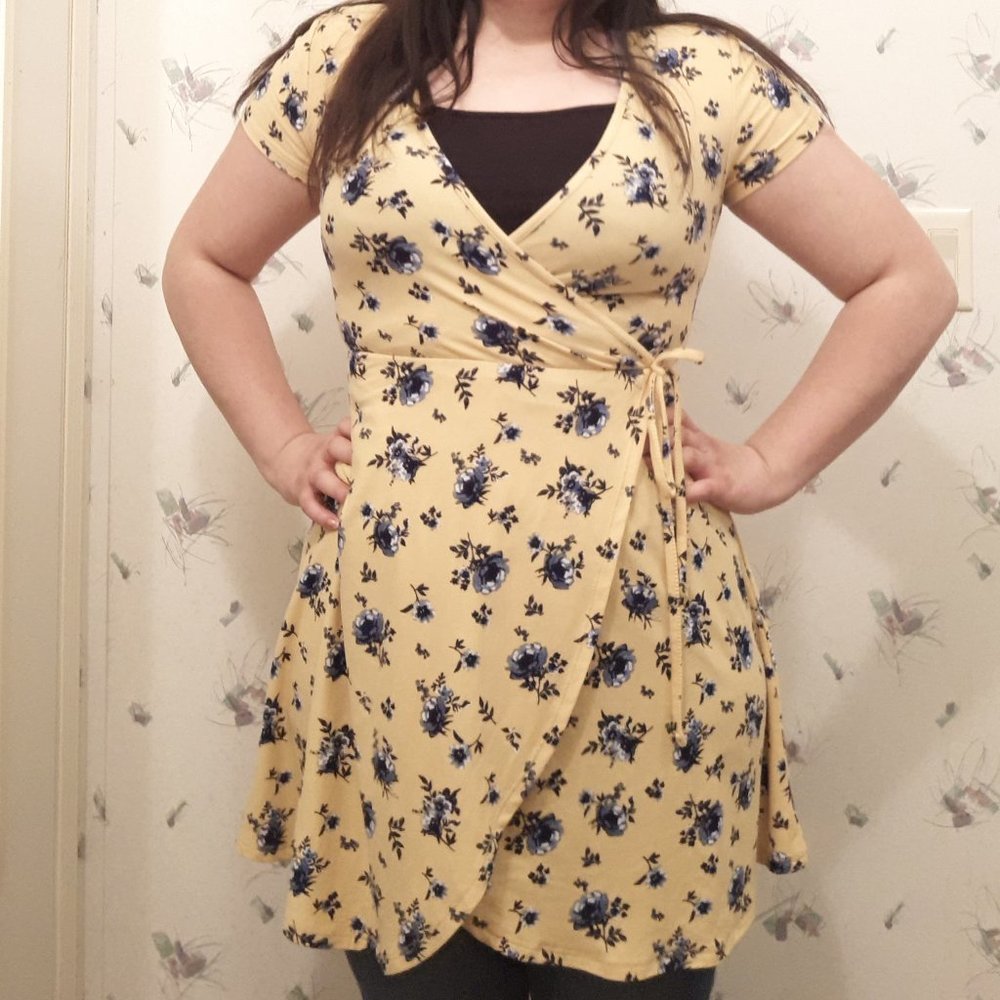 Women V-neck Summer Casual Mini Flora Dress